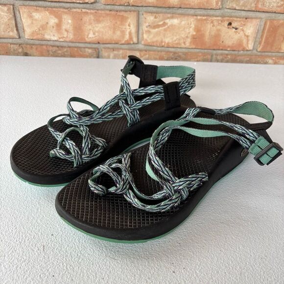 Chacos Green Strappy Sandals Women’s Size 10 - Picture 1 of 7